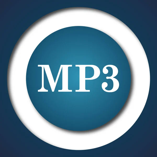 Значок Mp3 Кнопка Интернет Белом Фоне — стоковое фото