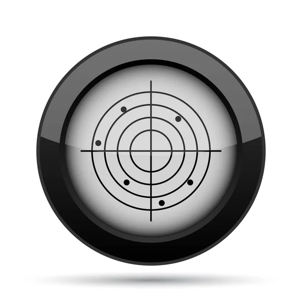 Radar Icon Internet Button White Background — Stock Photo, Image