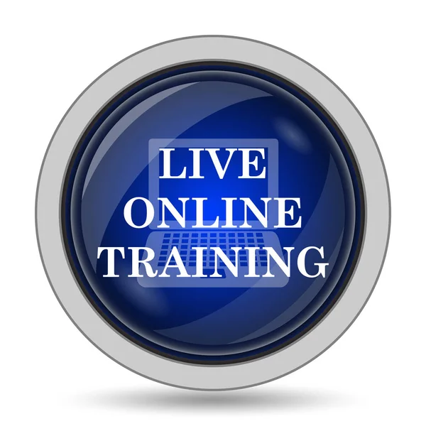 Ícone de treinamento online ao vivo — Fotografia de Stock