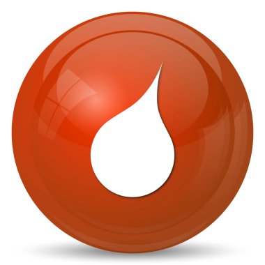 Yağmur simgesi. Beyaz arka plan üzerinde Internet düğmesi