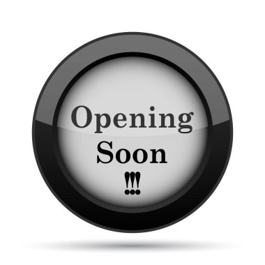 Yakında simge açılıyor. Beyaz arka plan üzerinde Internet düğmesi