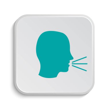 Simge söz. Beyaz arka plan üzerinde Internet düğmesi