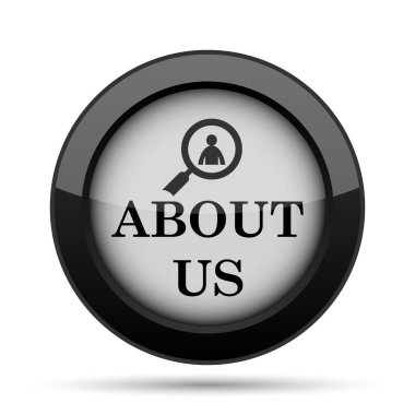 Hakkımızda simgesi. Beyaz arka plan üzerinde Internet düğmesi