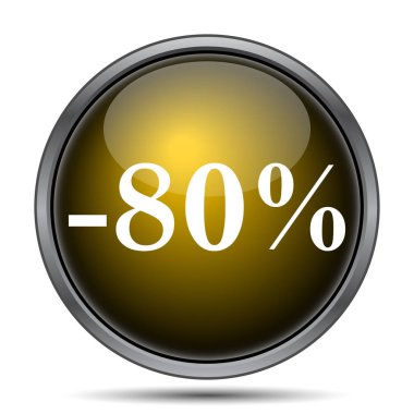 yüzde 80 indirimli simgesi