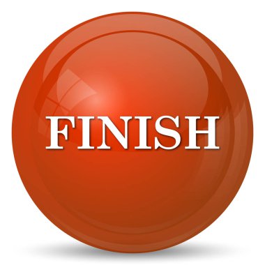 Bitiş simgesi. Beyaz arka plan üzerinde Internet düğmesi