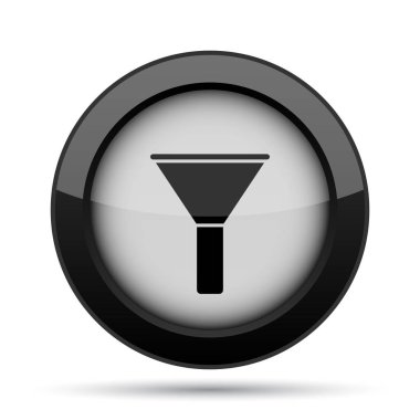 Filtre simgesi. Beyaz arka plan üzerinde Internet düğmesi