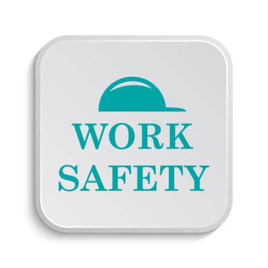 İş güvenlik simgesi. Beyaz arka plan üzerinde Internet düğmesi