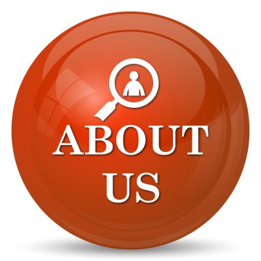 Hakkımızda simgesi. Beyaz arka plan üzerinde Internet düğmesi