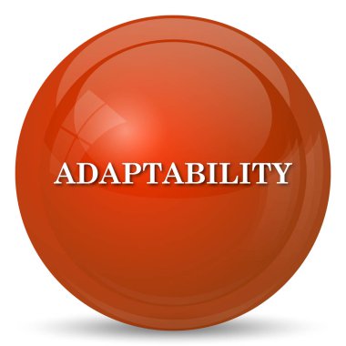 Adaptasyon simgesi. Beyaz arka plan üzerinde Internet düğmesi