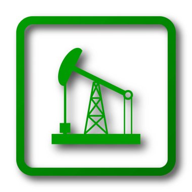 Petrol pompa simgesi. Beyaz arka plan üzerinde Internet düğmesi
