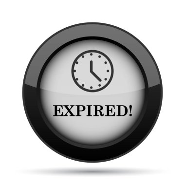 Süresi dolan simgesi. Beyaz arka plan üzerinde Internet düğmesi