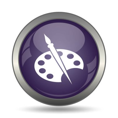 Resim simge. Beyaz arka plan üzerinde Internet düğmesi