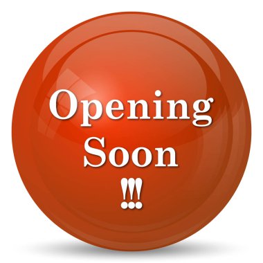 Yakında simge açılıyor. Beyaz arka plan üzerinde Internet düğmesi