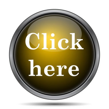 Burada simgesini tıklatın. Beyaz arka plan üzerinde Internet düğmesi