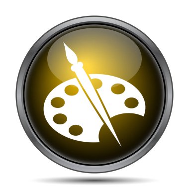 Resim simge. Beyaz arka plan üzerinde Internet düğmesi