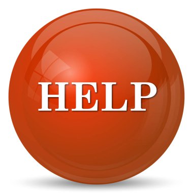 Yardım simgesi. Beyaz arka plan üzerinde Internet düğmesi