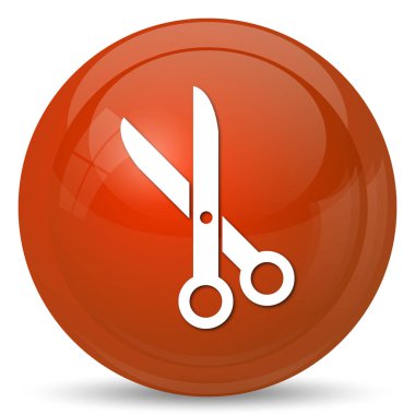 Simge kesti. Beyaz arka plan üzerinde Internet düğmesi