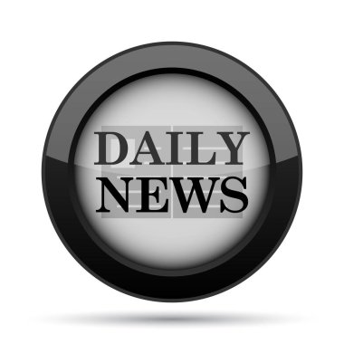 Günlük haber simgesi. Beyaz arka plan üzerinde Internet düğmesi