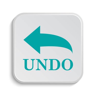 Simgesini geri almak. Beyaz arka plan üzerinde Internet düğmesi