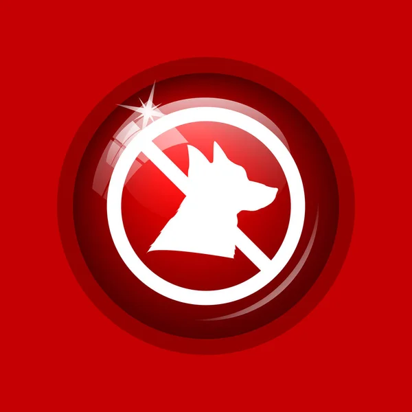 Forbidden dogs icon — Stock Photo, Image