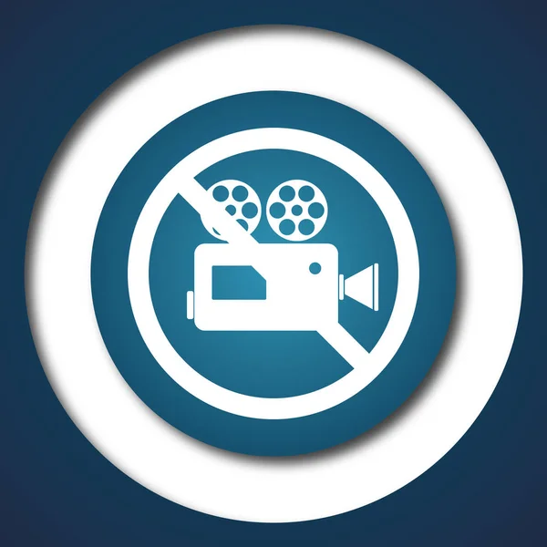 Forbidden video camera icon — Stock Photo, Image