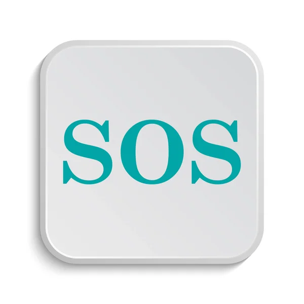 Sos Icon Internet Button White Background — Stock Photo, Image