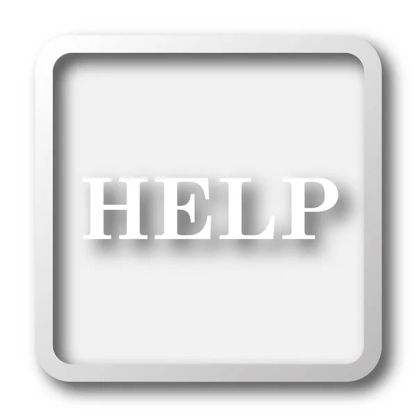 Help Icon Internet Button White Background — Stock Photo, Image