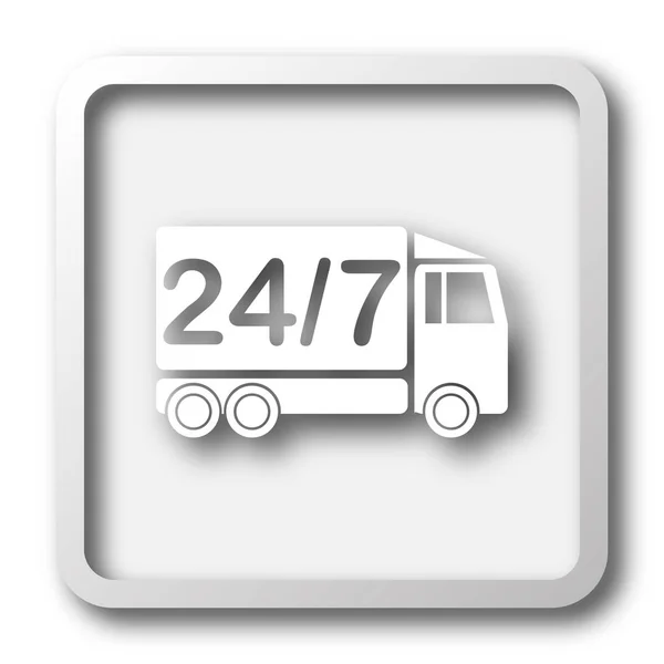 24 7 配信トラック アイコン — ストック写真