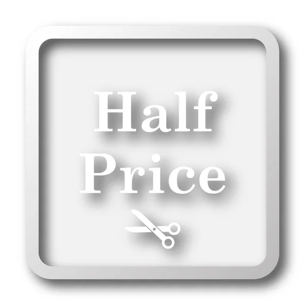 Yarı fiyatına simgesi — Stok fotoğraf