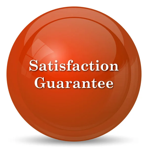 Satisfaction Guarantee Icon Internet Button White Background — Stock Photo, Image