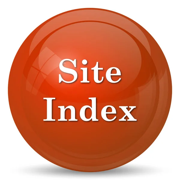 サイト インデックスのアイコン 白い背景の上のインター ネット ボタン — ストック写真