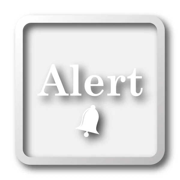 Alert Icon Internet Button White Background — Stock Photo, Image