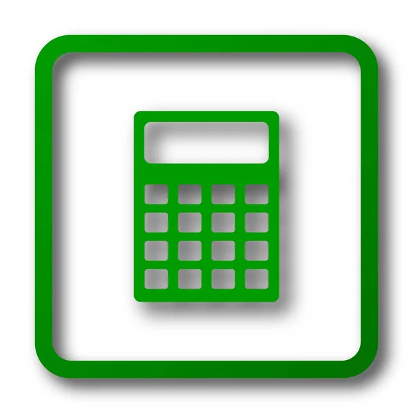 Calculator Icon Internet Button White Background — Stock Photo, Image