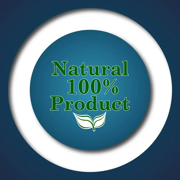 100 % přírodní produkt ikona — Stock fotografie