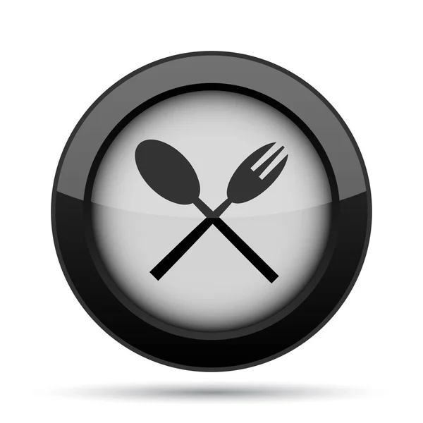 Fork and spoon icon — Stock Photo, Image