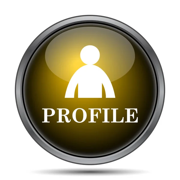 Profilsymbol Internet Taste Auf Weißem Hintergrund — Stockfoto