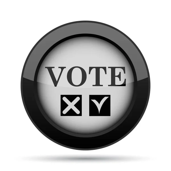 投票图标 白色背景上的互联网按钮 — 图库照片
