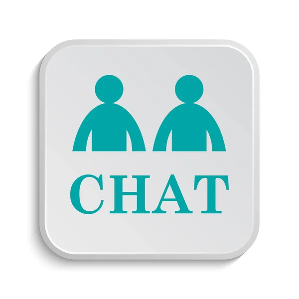Chat Icon Internet Button White Background — Stock Photo, Image