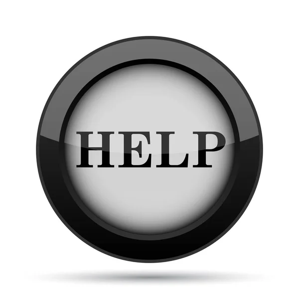 Help Icon Internet Button White Background — Stock Photo, Image