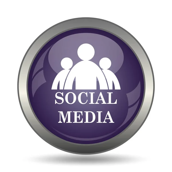 Social media icon. Internet button on white background