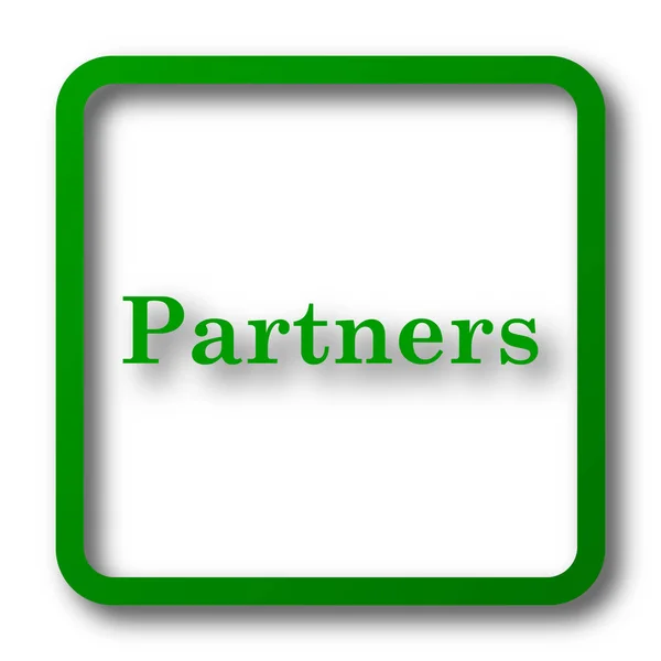 Partners Icon Internet Button White Background — Stock Photo, Image