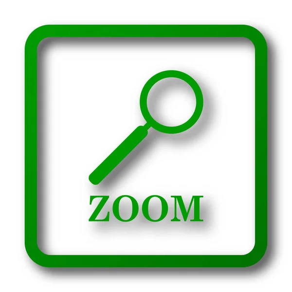 Zoom Loupe Icon Internet Button White Background — Stock Photo, Image