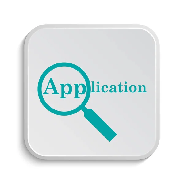 Application Icon Internet Button White Background — Stock Photo, Image