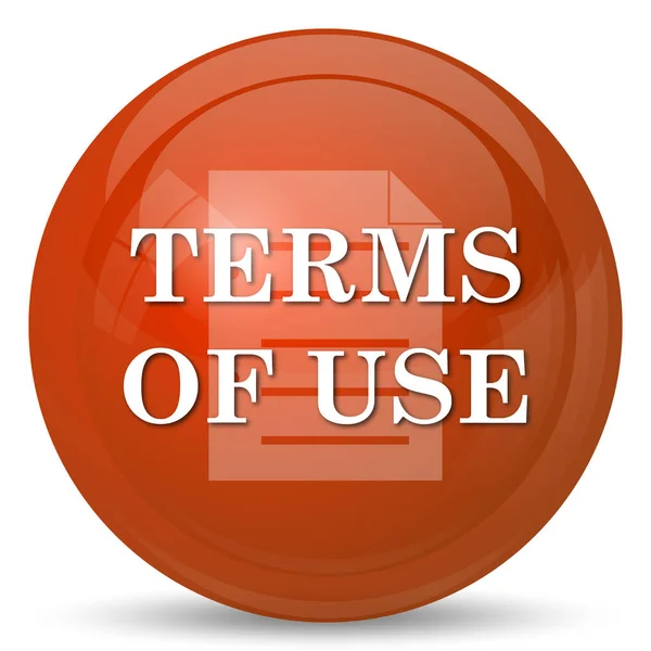 Terms of use icon. Internet button on white background