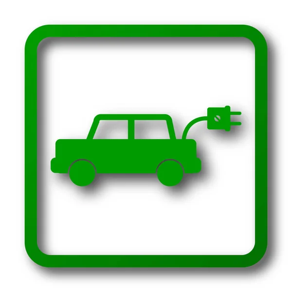 Pictogram elektrische auto — Stockfoto