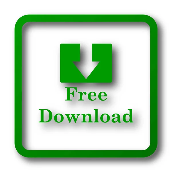 Free Download Icon Internet Button White Background — Stock Photo, Image