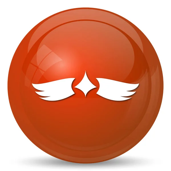 Wings icon. Internet button on white background