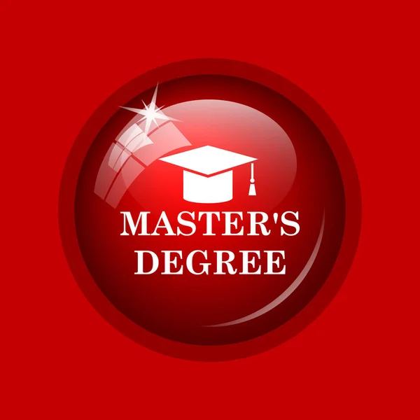 Master's degree pictogram — Stockfoto