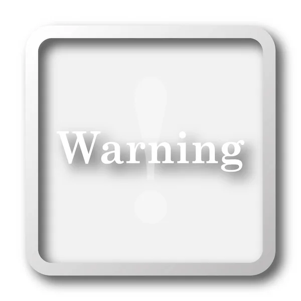 Uyarı Simgesi Beyaz Arka Plan Üzerinde Internet Düğmesi — Stok fotoğraf