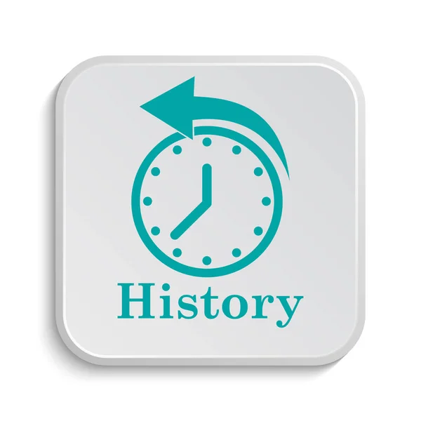 History Icon Internet Button White Background — Stock Photo, Image